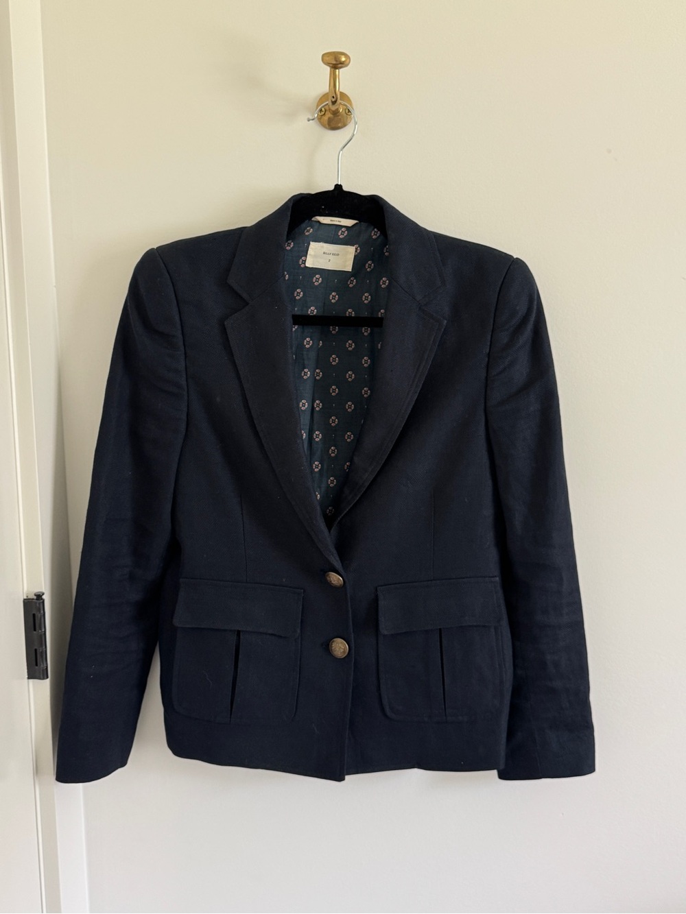 Billy Reid dark navy women’s‎ blazer size 2